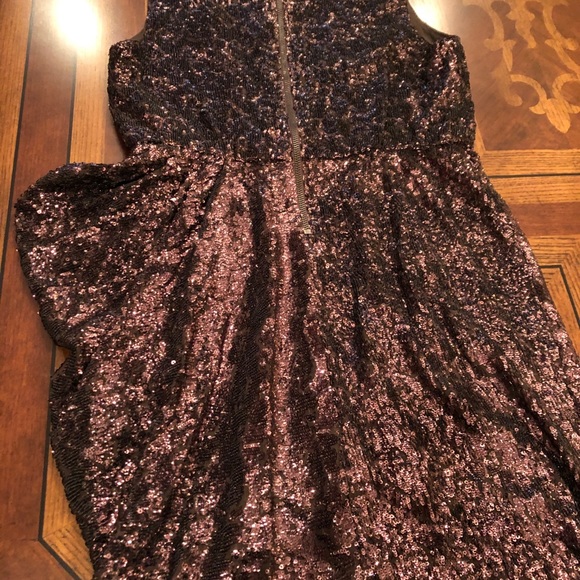 Alice and Olivia brown sequin dress, size 8 - Picture 2 of 4